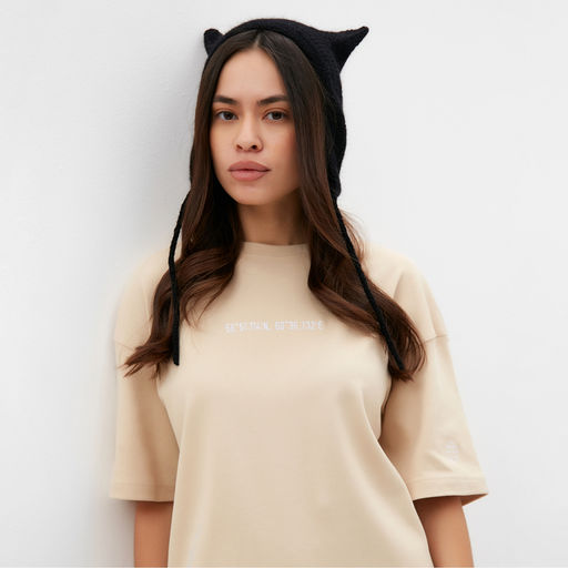 Футболка женская MIST Coordinates, размер L-XL, бежевая