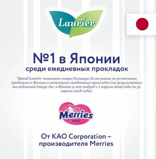 Laurier Beauty Style Женские гигиен. прокладки на кажд. день с ионами серебра с аром. луг.трав 62шт  фото 4