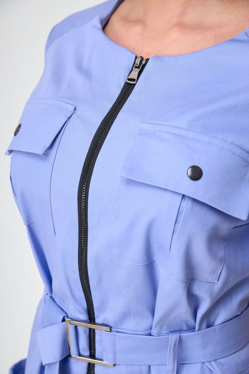 Платье ANELLI 1272 голубой  фото 2