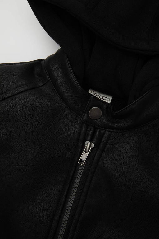 Пальто с плюшевой подкладкой для маленьких мальчиков - Defacto фото 2