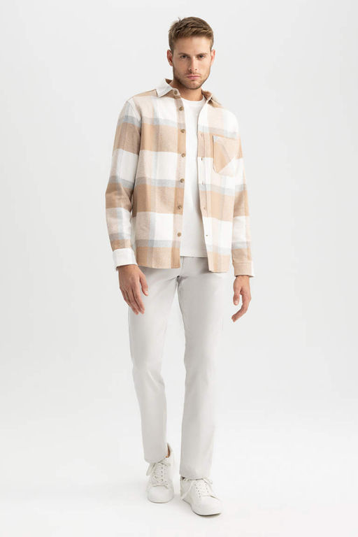 Рубашка Lumberjack с длинным рукавом в клетку стандартного кроя - Defacto фото 3