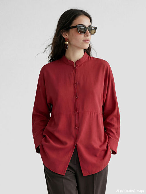 Hakim Yaka Oversize Kad?n G?mlek Tunik