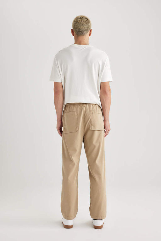 Брюки из габардина свободного кроя в деревенском стиле - Defacto фото 7