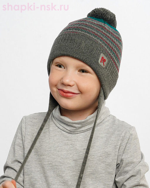 21906 B-W Шапка для мальчика (46-54)