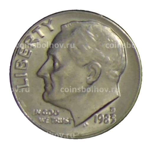 1 дайм (10 центов) 1983 года D США