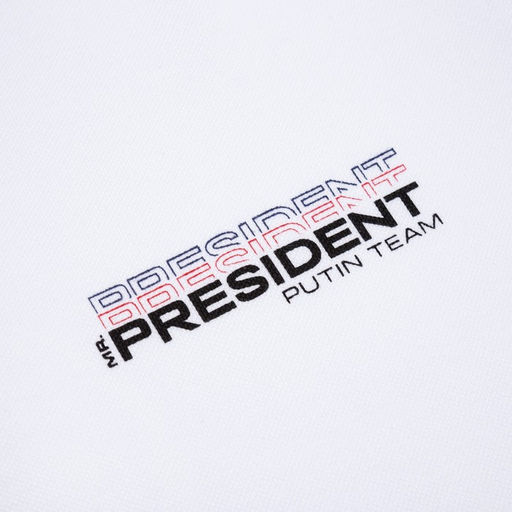 Поло с длинным рукавом President, размер XXL, цвет белый