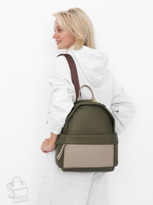 Рюкзак женский 16160PE green Polina&Eiterou  в Новосибирске