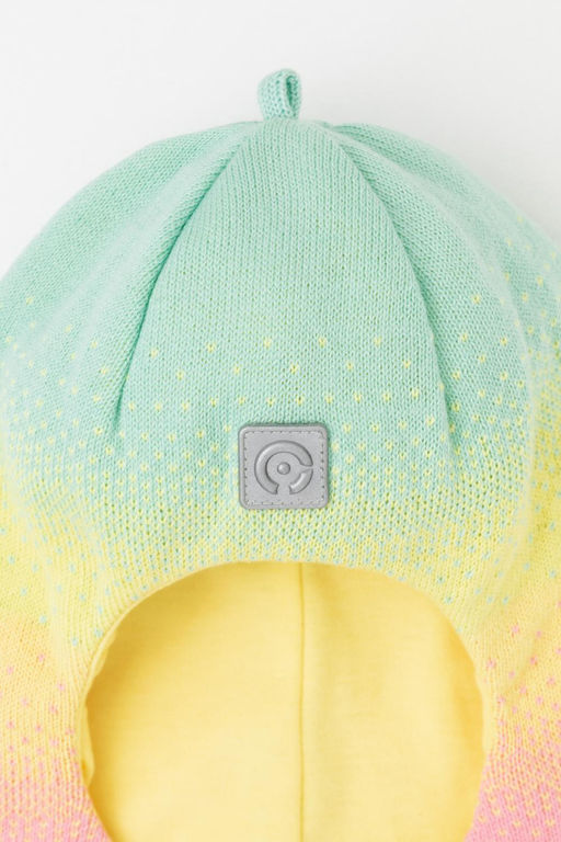 Crockid _ КВ 20369/25/светлая мята,розовый шапка-шлем дет  фото 2