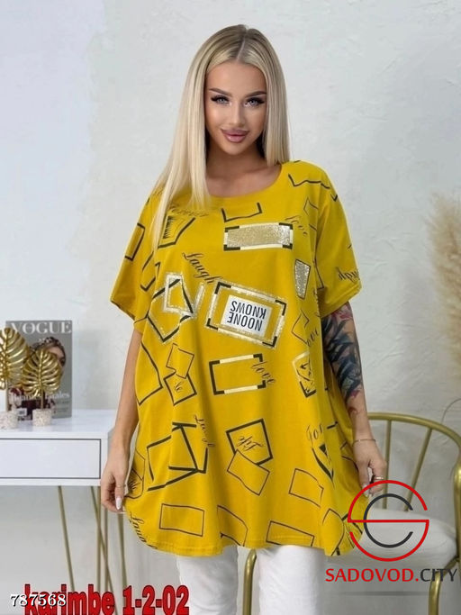 Женская удлиненная футболка - Bruno фото 5