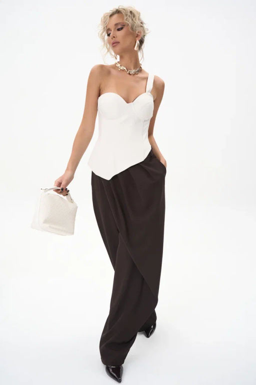 Брюки Шарлиз (шоколадный) - Эльза фото 3