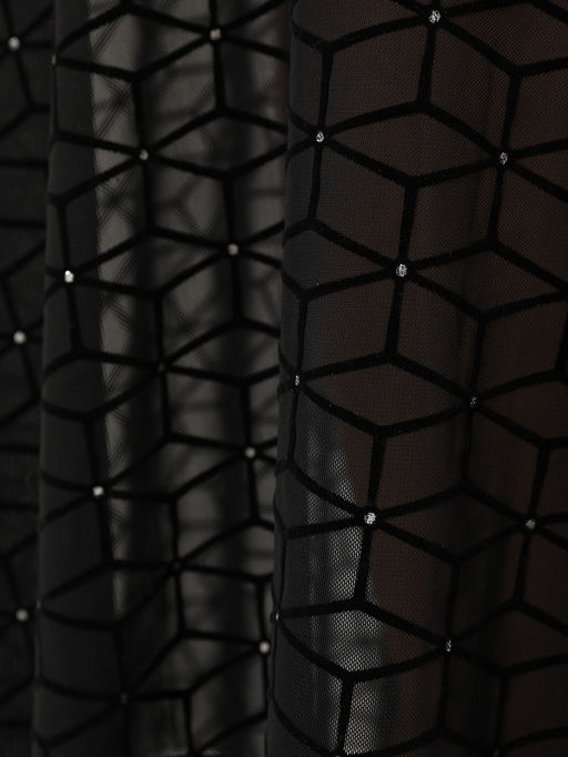 Платье Габриэлла 0455-1амх черный кристалл