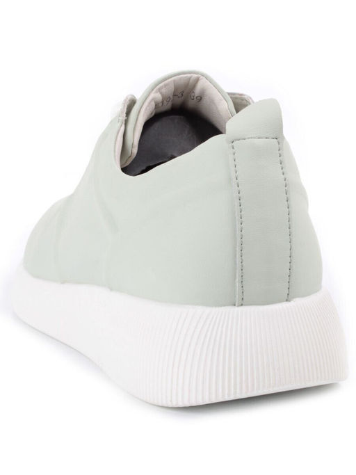 05-PDL195-3 LT. GREEN Кроссовки женские (натуральная кожа)