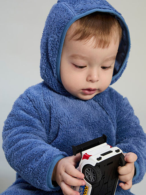 Kap??onlu Erkek Bebek Pel?? Tulum