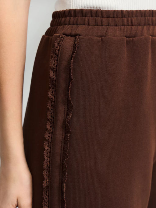 Широкие брюки из хлопка с кружевом / Zarina