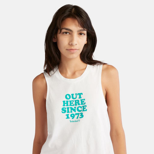 Женские футболки и поло Timberland CELEBRATE TANK TOP белые  фото 3