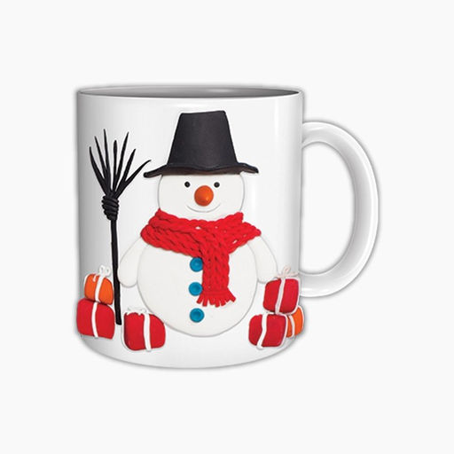 Набор для декора кружки полимерной глиной Весёлый снеговик - Школа талантов фото 3