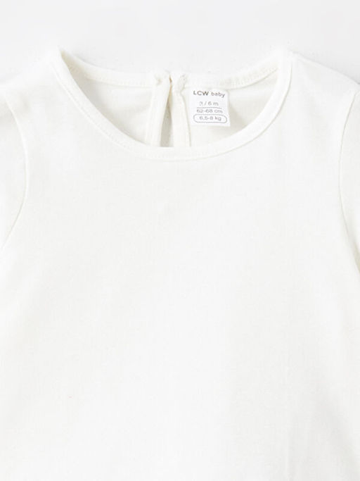 Bisiklet Yaka Basic K?z Bebek Ti??rt - Waikiki фото 3