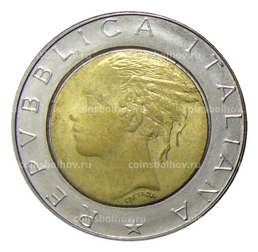 Монета 500 лир 1988 года Италия
