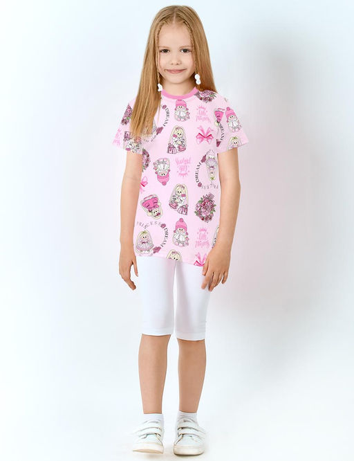 Футболка детская KETMIN HOME рис.Зайчики розовый