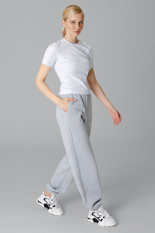 Арт. 7905 Брюки прямые с начесом 44-52 (5 шт) Цвет:серый - Калинка фото 13