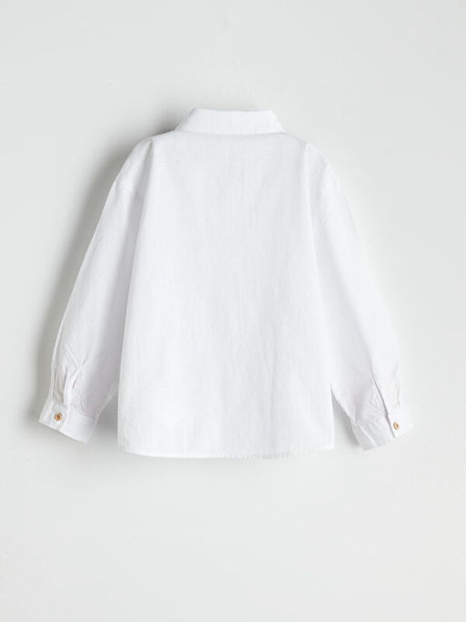 Basic Uzun Kollu Erkek ?ocuk G?mlek