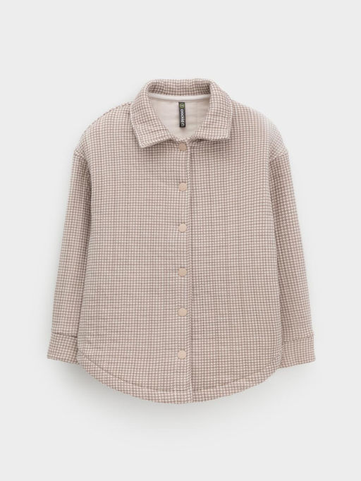 КР 302578/бежевый,гусиная лапка к625 рубашка для дев