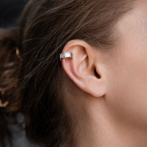 Серьга каффа Арт. 3-4595-W - MyGemma фото 2