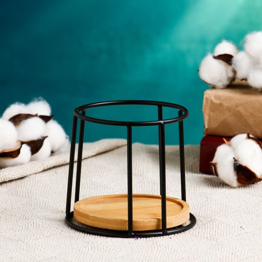 Цена за 2 шт. Горшок для цветов «Сосуд», 250 мл, 12×8.5 см, керамика, с поддоном, с подставкой, розовый