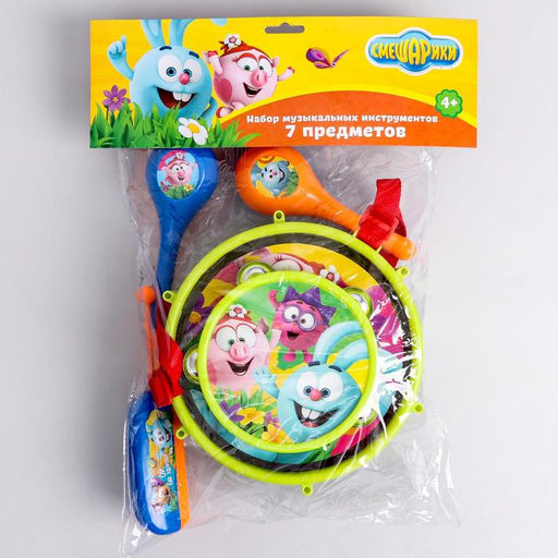 Набор музыкальных инструментов Смешарики, 5 предметов  фото 4
