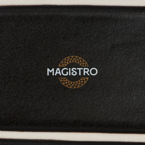 Блюдо для подачи Magistro Pietra lunare, 27.5×27.5 см, фарфор, чёрное