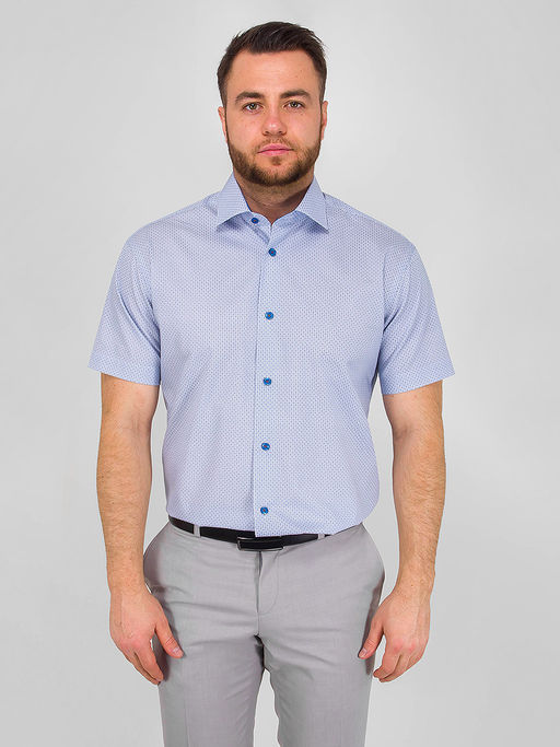 Сорочка мужская короткий рукав GREG 123/101/4702/Z/1*_GB  фото 7
