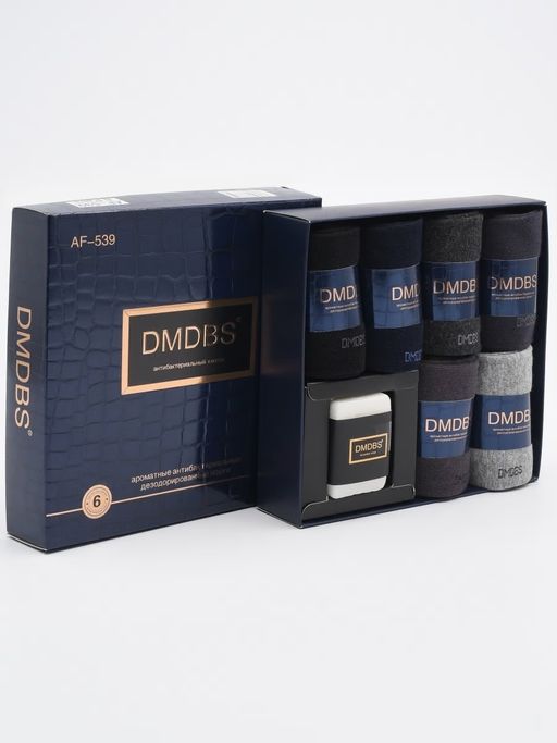 Носки мужские DMDBS 6 пар+крем арт AF-513