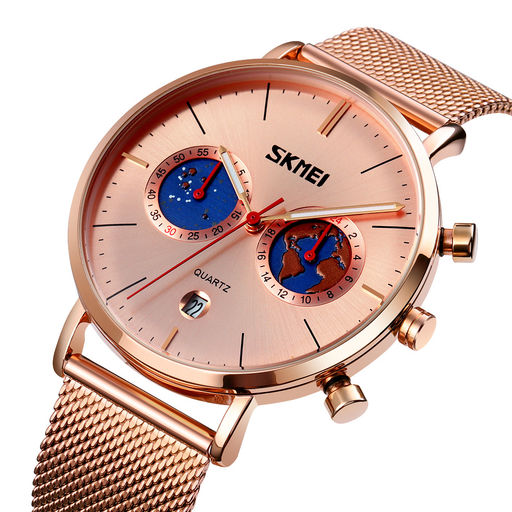 Часы наручные Skmei мужские кварцевые 9231rose-gold