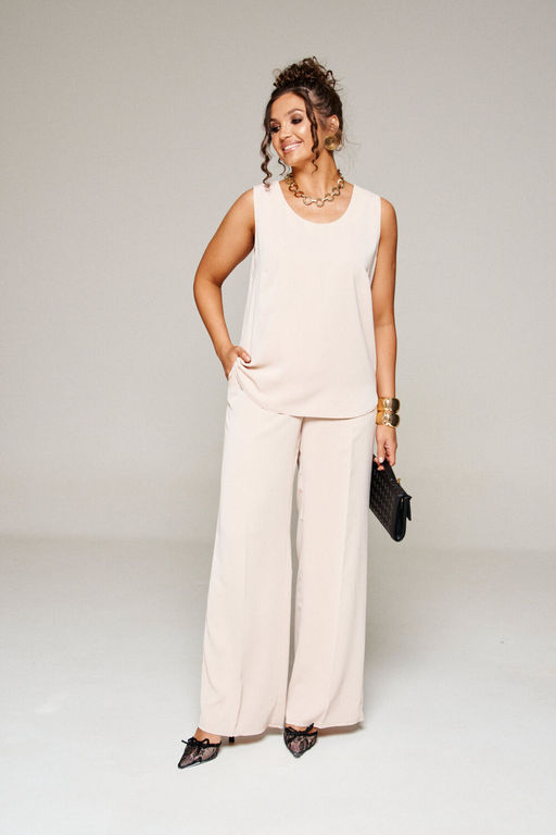 Костюм Beautiful Free 6359 бежевый+чёрный