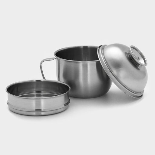 Набор посуды Турист, 3 предмета: кружка 1.35 л, миска 650 мл, тарелка 300 мл, нержавеющая сталь, хромированный - Simaland фото 4