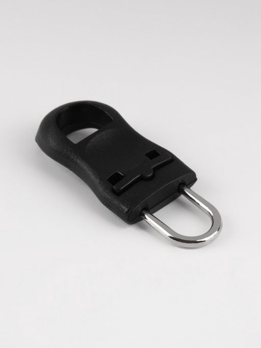 Пуллер для молнии, съёмный, 3.5×1.5 см, 10 шт., чёрный