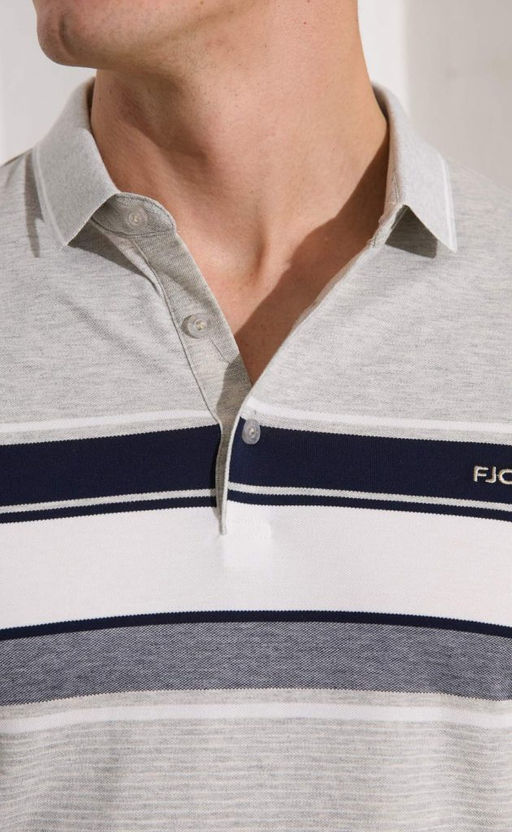 Футболка-поло F411-07-5174 grey melange - Fine joyce фото 4