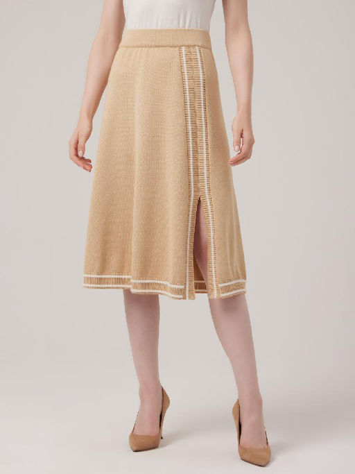 Юбка женская 1231158001 beige/white - Eleganzza фото 8