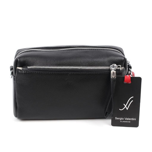 Женская кожаная сумка Sergio Valentini SV-8297 Блек фото 2