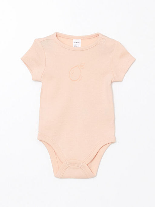 Bask?l? K?z Bebek ??t??tl? Bodysuit 2li