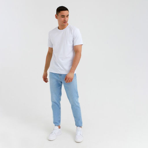 Футболка мужская MINAKU: Basic line MAN, размер 54, белая