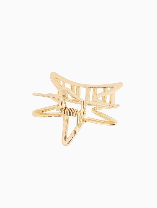 Цена за 2 шт. Крабик для волос «Валери», звезда, 4.5 см, золото