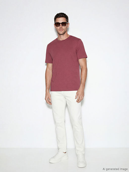 Bisiklet Yaka Modal Erkek Ti??rt