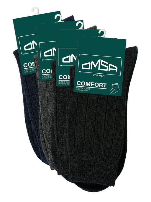 OMSA COMFORT 306 пэ 66% акрил 22% шерсть 7% па 3% эл 2% - nero  фото 2
