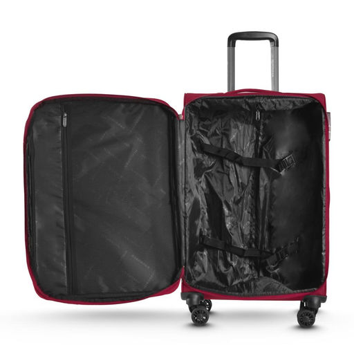 Чемодан (комплект из 3-х) , ткань, 50129 Бордовый