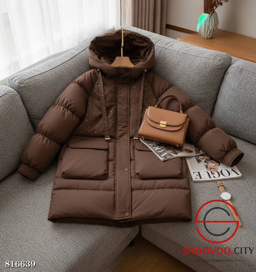 Женская зимняя куртка с капюшоном