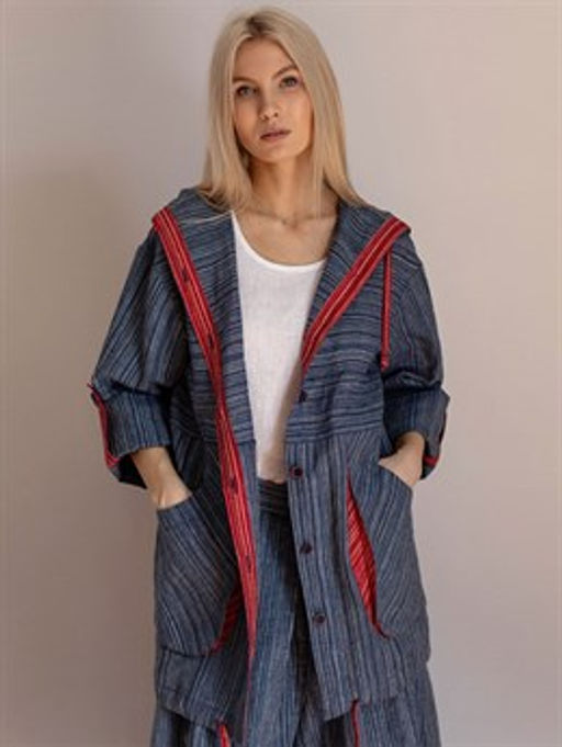 жакет куртка лен 50%, хлопок 50% - Волтри фото 4