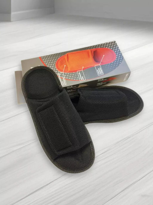 Тапочки анатомические с массажным эффектом (с липучкой) Орто.Ник ТМ-13(тс) темно-серый  фото 9