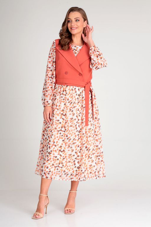 Костюм Liona Style 813 терракотовый