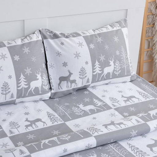 Постельное белье LoveLife 1,5сп New year forest 143*215см,150*225см,50*70см-2шт фото 3